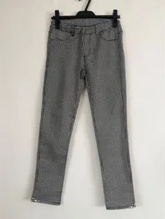 axesfemme ビジュー付きスキニーパンツ　ギンガムチェック