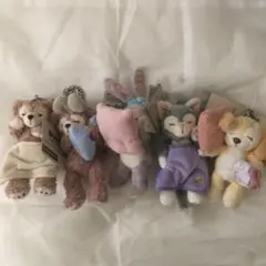 ⭐️香港限定⭐️ ダッフィーフレンズ バックチャーム 5体セット