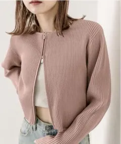 mystic Wジップニット