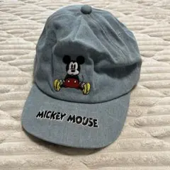 ミッキーマウス デニム キャップ 帽子 ライトオン ミッキー ディズニー