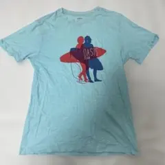 LIVED-IN OASIS CLUB プリントTシャツ ライトブルーのサムネイル
