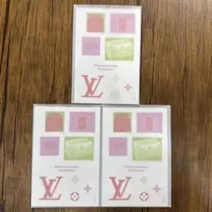 ルイヴィトン　ステッカー　シール3枚セット