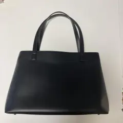 シンプルな黒の合皮トートバッグ、お仕事、就活