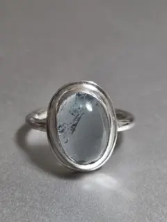 彫金作品 アクアマリン SILVER リング 13.5号 彫金作品 アクアマリン SILVER リング 13.5号 - メルカリ