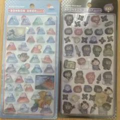 （正規品）ボンボンドロップシール　和柄　富士山　忍者
