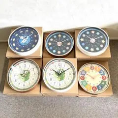 【新品22個】知育時計 まとめ売り 6種 学習用 壁掛け時計
