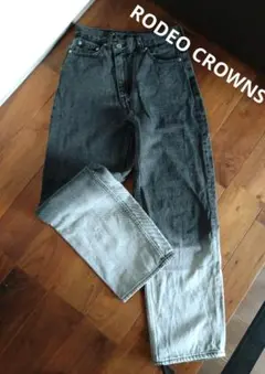 レア✨️【RODEOCROWNS カラーブロック デニム】ロデオクラウンズ着画有