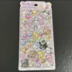うるちゅるポップシール 色々な動物達 ピンク ぷっくり 立体シール 新品未使用
