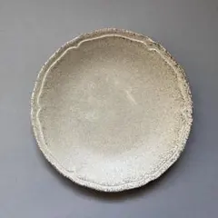 美濃焼　Rinka 輪花　プレート　アンティーク　ベージュ　19.4cm