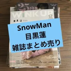 目黒蓮　表紙　雑誌セット