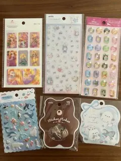 シール　まとめ売り　ストーンシール　3Dシール　ディズニープリンセス