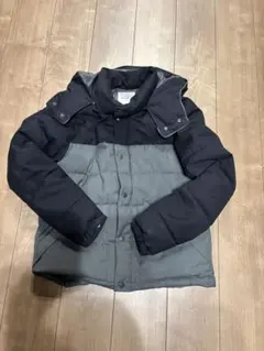 THE SHOP TK フード付きダウンジャケット M 黒・グレー