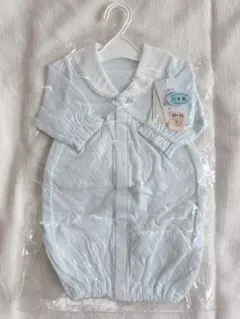 まる様専用 お宮参り 退院着 ドレスオール 水色 50～70cm