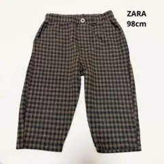ZARA チェック柄ボトムス　98cm 冬用