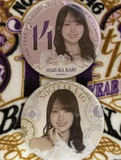 乃木坂46 賀喜遥香 缶バッジ 14thバスラ 会場限定＋通常版セットのサムネイル