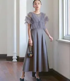 美品★ルイルエブティック　シアートップス＆タックフレアドレス　Mのサムネイル