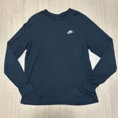 ほぼ未使用 ナイキ ワンポイント ロングTシャツ ロンT 2XL ブラック