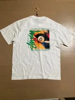 Stussy ステューシー 8ボール ホワイト Tシャツ L メンズ