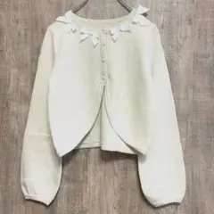 La-gemme ラジエム【新品】カーディガン ショート丈　オフホワイト　F