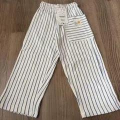 ZARA ストライプ ロングパンツ サイドポケット付き