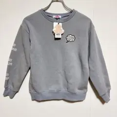 新品タグ付き ピンクラテ 裏フリース トレーナー ブルーグレー 150センチ