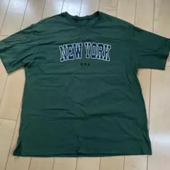 NEW YORK U.S.A. ロゴ Tシャツ グリーン