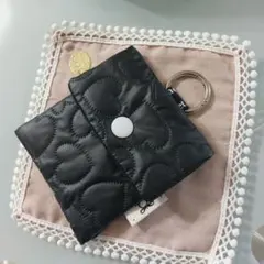 ハート模様 ミニ ポーチ ハンドメイド新品