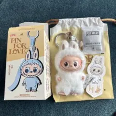 【H】ラブブ LABUBU ぬいぐるみ キーホルダー イニシャル