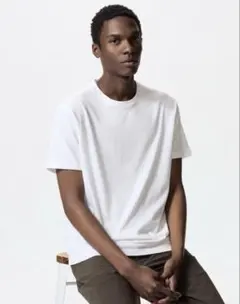 ユニクロ ドライカラークルーネックTシャツ L ホワイト 3枚セット