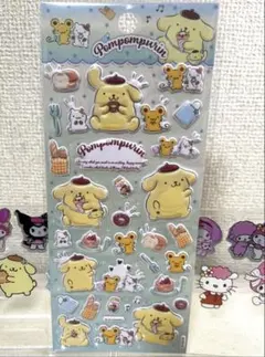 【正規品】 ポムポムプリン ぷっくりシール ぷくっとシール サンリオ 公式シール