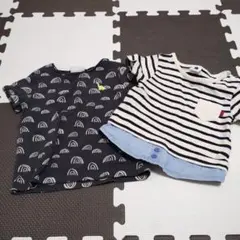 next baby Corva ボーダー　半袖　セット