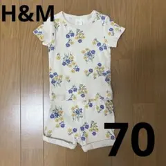 H&M オーガニックコットン 花柄セットアップ 74