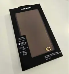 iPhone17ProMax COACH（R）ブックタイプ／Hazelnut