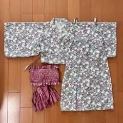【美品】120cm 2WAYセパレートレ 浴衣 URBAN CHERRY