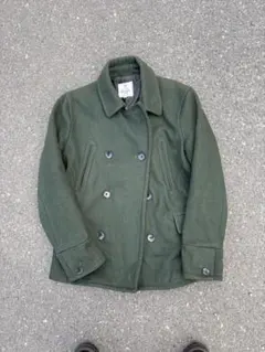 FREAK'S STORE 深緑色　ウールPコート