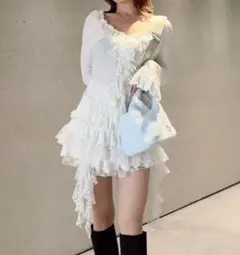 【2025AW今季新作】ティアードフリルカットソープルオーバー SNIDEL