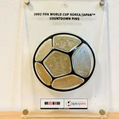【希少】2002 FIFAワールドカップ カウントダウンピンズ 額装セット 限定のサムネイル