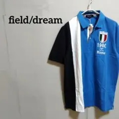 field/dream 半袖 ポロシャツ イタリア 国旗刺繍 タグ付き Lのサムネイル