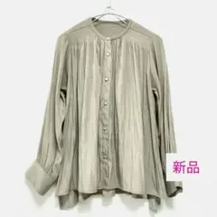 最終【新品】ブラウス ギャザーブラウス キレイめ とろみ トップス