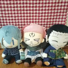 呪術廻戦 BIGぬいぐるみ 両面宿儺 真人 夏油傑 ゆる顔