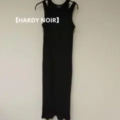 【HARDY NOIR】 トタンリブWストラップワンピース
