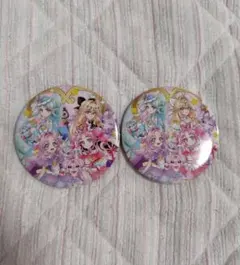 集合　缶バッジ　名探偵プリキュア　ドリームステージ　2個セット　キュアアルカナ