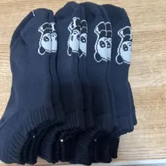 黒いキャラクター靴下 5足セット