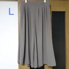 クレープジャージーフレアワイドクロップドパンツ