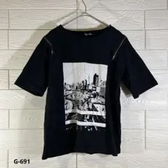 【ROGER AND RAW】★レディース★Tシャツ★黒★(M)★綿★黒★肩★のサムネイル