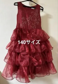 arisana ドレス 140cm ボルドー ビジューのサムネイル