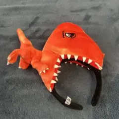 恐竜デザインカチューシャ オレンジ