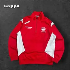 Kappaカッパハーフジッププルオーバースポーツチーム刺繍ロゴデンマークサッカー