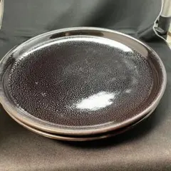 和食器 皿 2枚セット 結晶釉 盛り皿　如泉窯　油滴天目　大皿のサムネイル