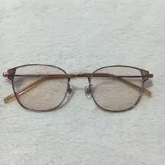 【度なし】JINS メタルフレームサングラスライトベージュカラー